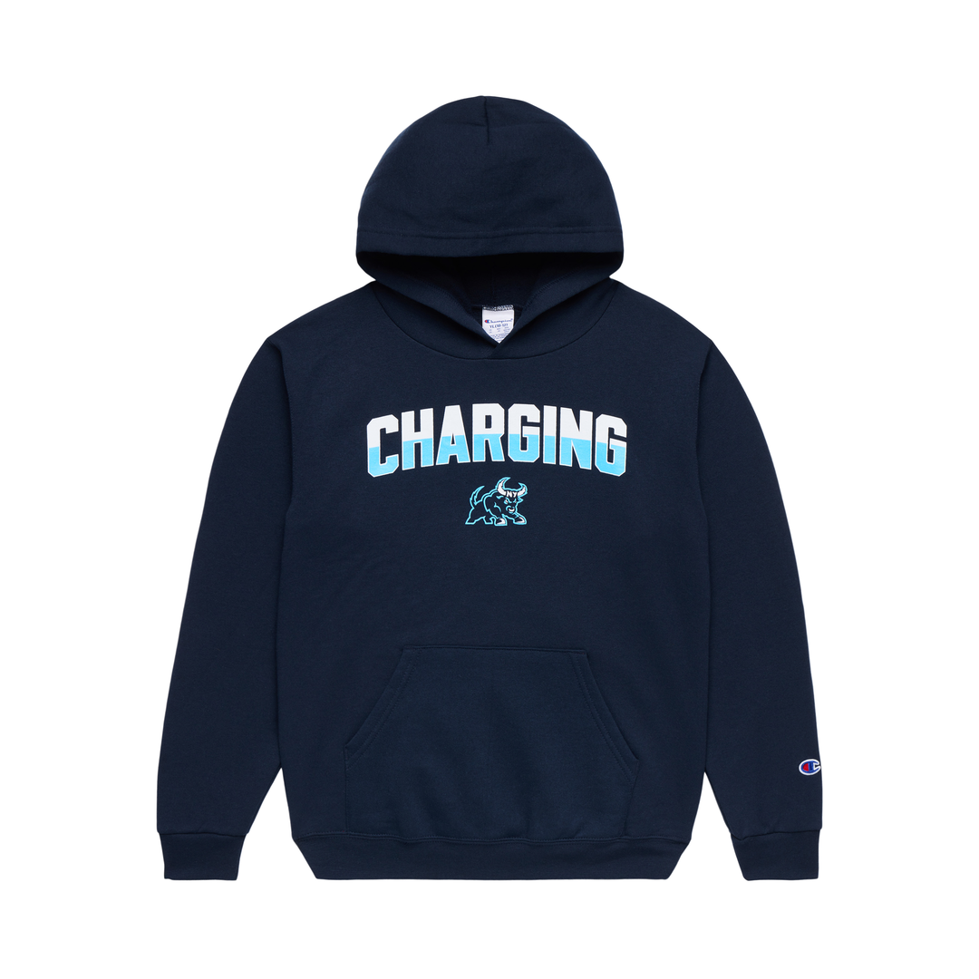 Champion New York Charging Sideline Powerblend Hoodie - Youth