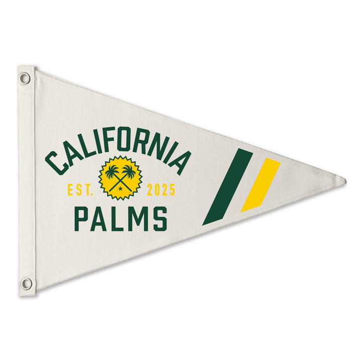 California Palms Retro Canvas Pennant
