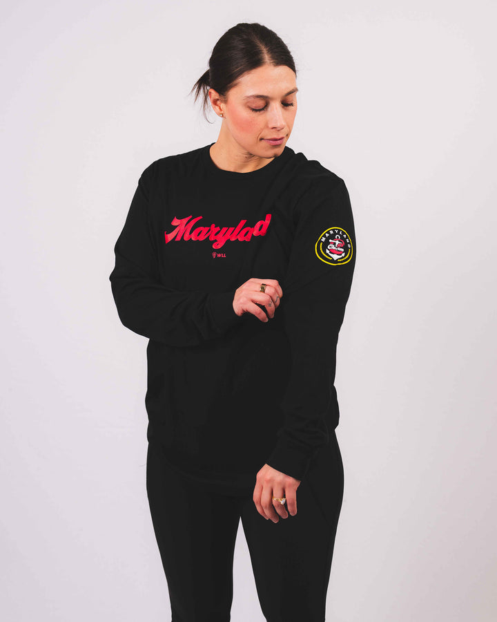 WLL Maryland Charm Wordmark L/S Tee