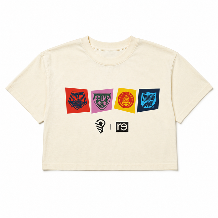WLL x RE Play Loud Crop Tee