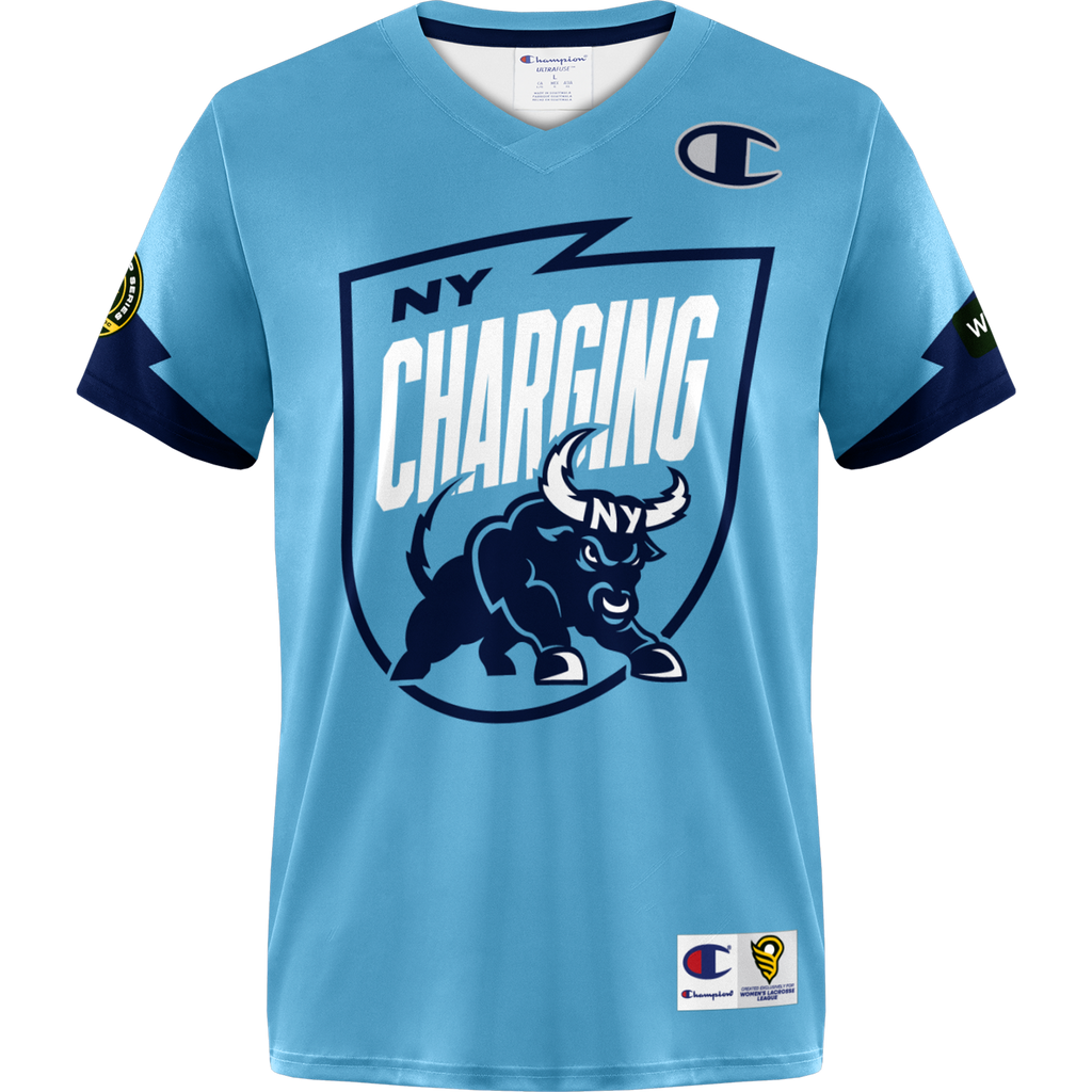 Champion Ready to Ship 2025 New York Charging Scane Replica Jersey