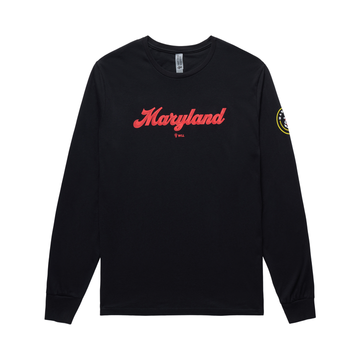 WLL Maryland Charm Wordmark L/S Tee