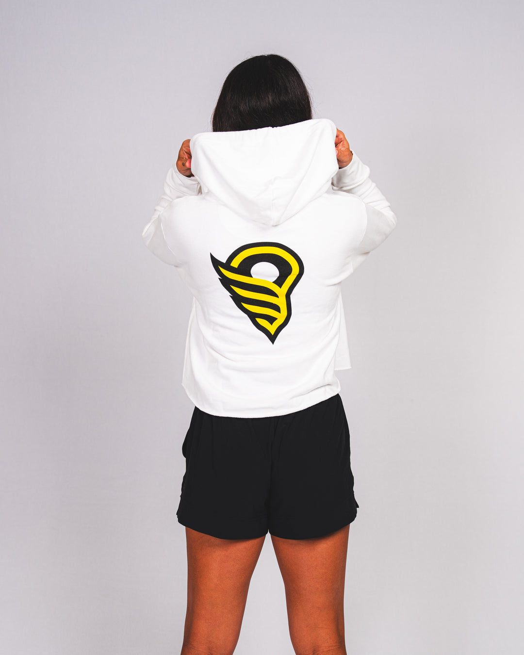 WLL Logo Crop Hoodie- Women's